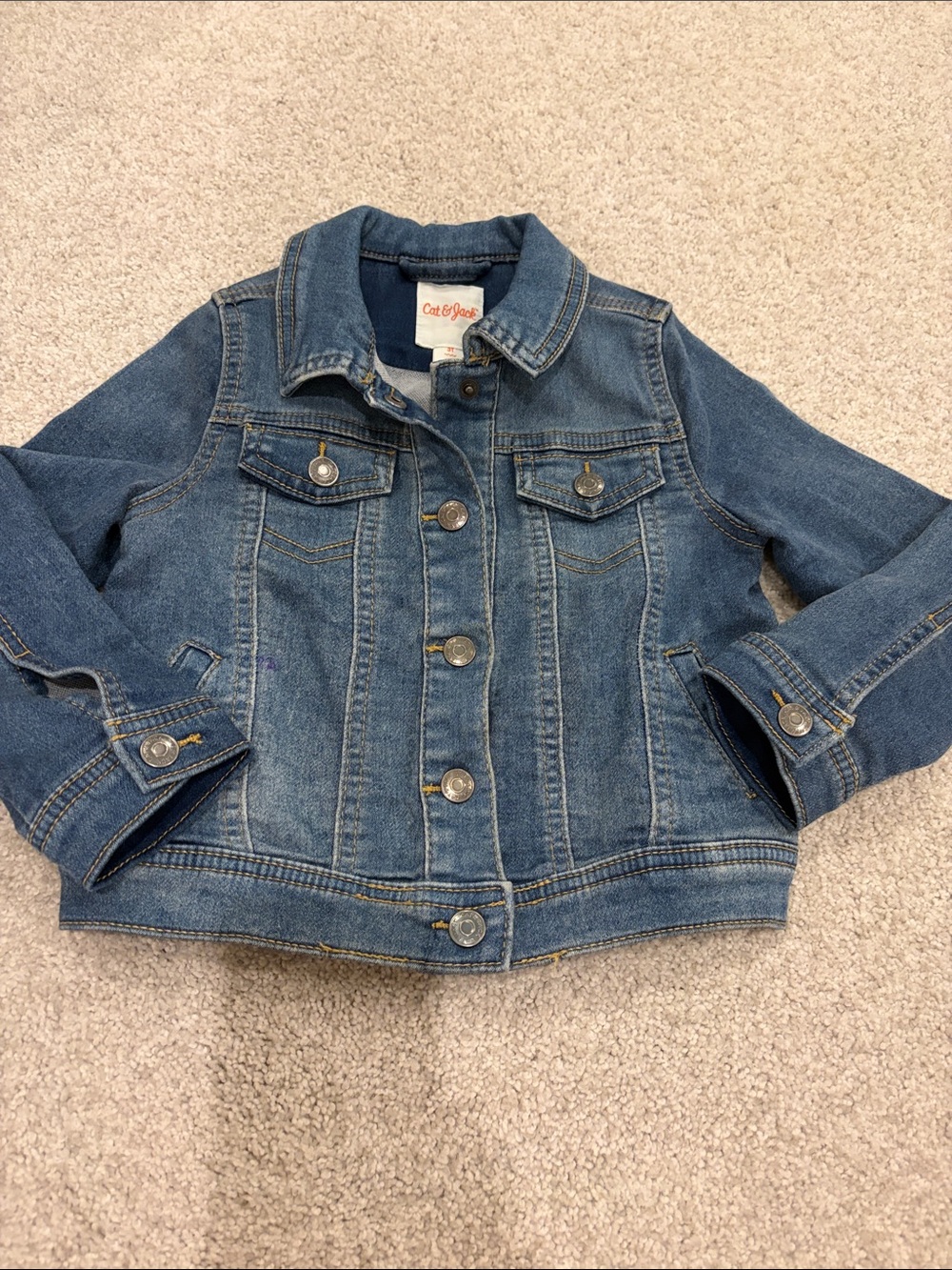 Cat & Jack Medium Blue Denim Jacket for Kids